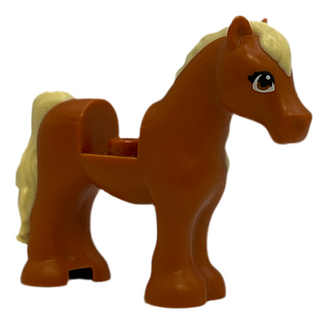 Horse with Molded Tan Mane and Tail, 75498pb02 Lego® Animals LEGO®