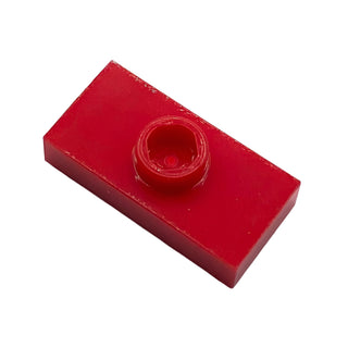 Plate, Modified 1x2 with 1 Stud without Groove (Jumper), Part# 3794a Part LEGO® Red