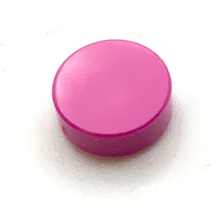 Tile Round 1x1, Part# 98138 Part LEGO® Dark Pink  