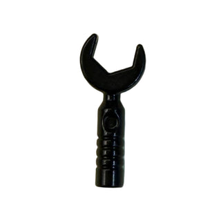 Minifigure Utensil Tool Open End Wrench - 3-Rib Handle Part#11402g Part LEGO® Black