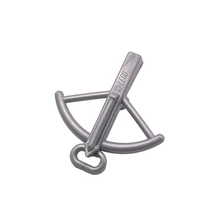 Minifigure, Weapon Crossbow, Part# 2570 Part LEGO® Pearl Light Gray