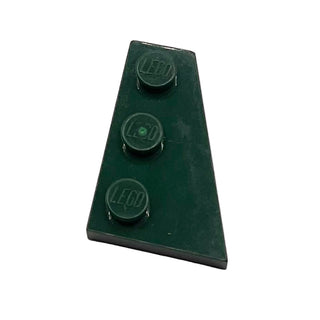 Wedge, Plate 3 x 2 Right, Part# 43722 Part LEGO® Dark Green