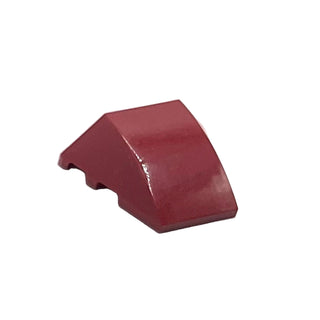 Wedge 4 x 3 Triple Curved No Studs, Part# 64225 Part LEGO® Dark Red