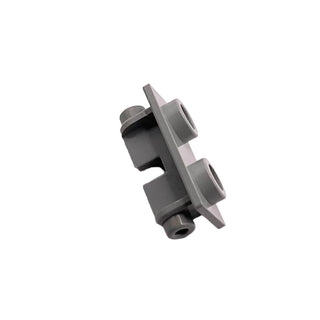 Hinge Brick 1 x 2 Top Plate, Part# 3938 Part LEGO® Light Gray