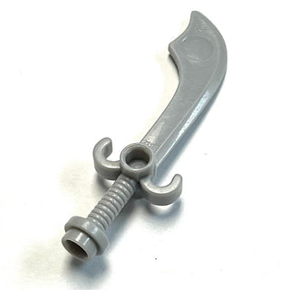 Minifigure, Weapon Sword, Scimitar, Part# 43887 Part LEGO® Light Bluish Gray Very Good