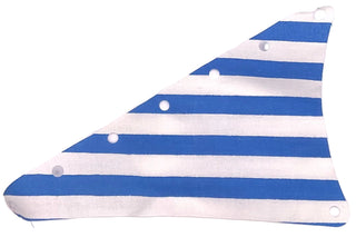 Cloth Sail Triangular 14 x 22 with Blue Thin Stripes Pattern, Part# 71308 Part LEGO® White Very Good