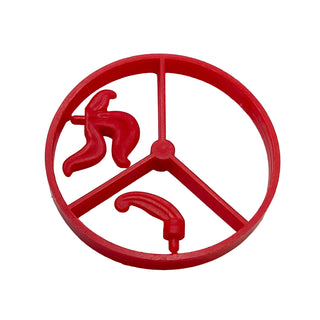LEGO® Minifigure, Plume Feather Wheel, 3 on Spure, Part# 4502 Part LEGO® Red Missing Large Plume Feather