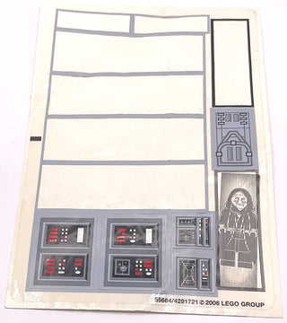 Sticker Sheet for Set Imperial Star Destroyer, 6211 - (55664/4291721), Part# 6211stk01 Part LEGO® Missing 7 Stickers