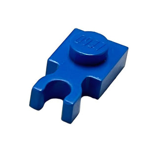 Plate, Modified 1x1 with U Clip Thick (Vertical Clip), Part# 4085c Part LEGO® Blue  