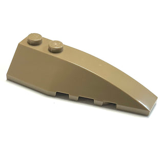Wedge 6 x 2 Right, Part# 41747 Part LEGO® Dark Tan