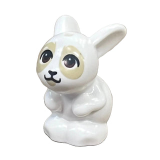 Bunny / Rabbit, Mini Doll Style, with Tan Eye Patches, 34050pb06 - LEGO® Animal