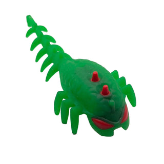 Hero Factory Factory Brain with Molded Hard Plastic Red Eyes and Spikes Pattern (Flexible Rubber), Part# 11164pb01 Part LEGO® Trans-Green