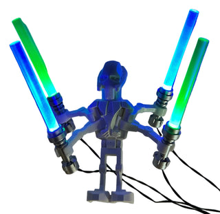 General Grievous LED Light-Up Lightsabers, USB & DIY System, LSU-GG Custom Parts United Brick Co®