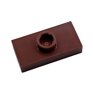 Plate, Modified 1x2 with 1 Stud without Groove (Jumper), Part# 3794a Part LEGO® Reddish Brown