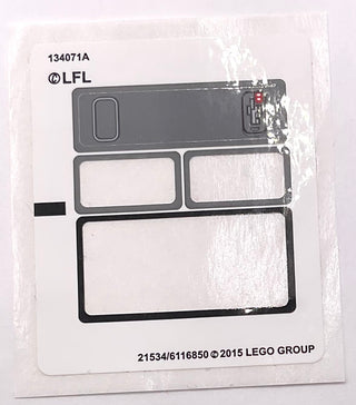 Sticker Sheet for Set First Order Transporter, North American Version, 75103 - (21534/6116850), Part# 75103stk01b Part LEGO® Missing 3 Stickers