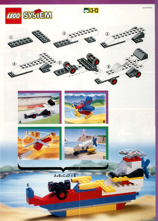 1646-Motion 3A, Land Laser polybag - INSTRUCTIONS ONLY Instructions LEGO®