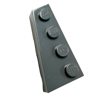 Wedge 4 x 2 Left, Part# 41768 Part LEGO® Dark Bluish Gray
