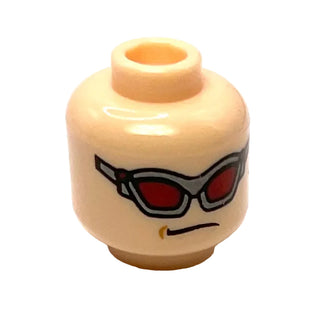 Hawkeye LEGO® Minifigure Head, Part# 3626pb0751 Part LEGO® Light Nougat