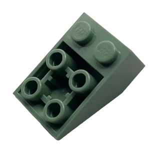 Slope, Inverted 33 3x2 with Flat Bottom Pin and Connections Between Studs, Part# 3747b Part LEGO® Sand Green 1 Part