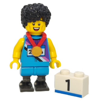 Sprinter, col25-4 Minifigure LEGO® Complete with stand and accessories  