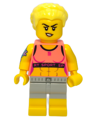 Fitness Instructor, col25-7 Minifigure LEGO® Minifigure only, no stand or accessories  