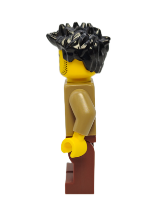 Man with Dark Tan Shirt and Red Overalls, hol260 Minifigure LEGO®   