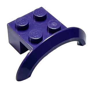 Vehicle, Mudguard 4 x 2 1/2 x 1 with Arch Round, Part# 98282 Part LEGO® Dark Purple