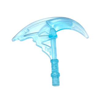 Minifigure, Weapon Sickle with Trailing Energy Effect Part# 73766c Part LEGO® Trans-Light Blue