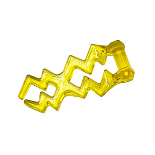 Wave Angular Double with Bar Handle (Electric Zigzag / Lightning Bolt), Part# 59233 Part LEGO® Trans-Yellow