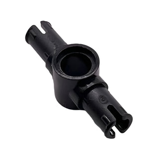 Technic, Pin 3L with Friction Ridges and Center Pin Hole, Part# 87082 Part LEGO® Black
