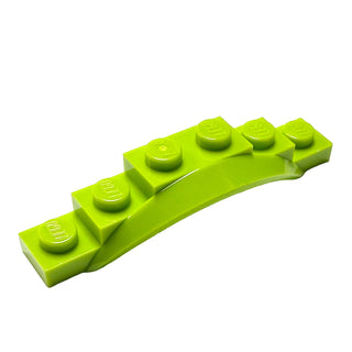 Vehicle, Mudguard 1 1/2 x 6 x 1 with Arch, Part# 62361 Part LEGO® Lime