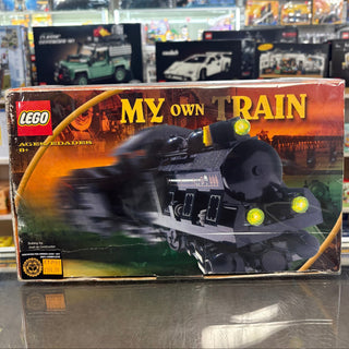 Large Train Engine with Tender Blue, KT203-1 - LEGO® My Own Train Set