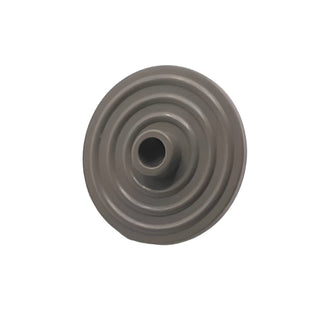 Minifigure Shield Circular Ridged Face with Stud, Part# 3876 Part LEGO® Dark Gray