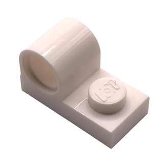 Plate, Modified 1x2 with Pin Hole on Top, Part# 11458 Part LEGO® White