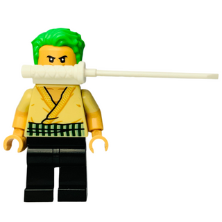 Roronoa Zoro - Tan Shirt, op013 Minifigure LEGO® Like New With Sword