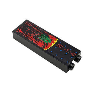 Brick 1 x 2 x 5 with Alderaan / Yavin 4 '00:15:10' Viewscreens Pattern (Stickers), Part# 2454pb025 Part LEGO®