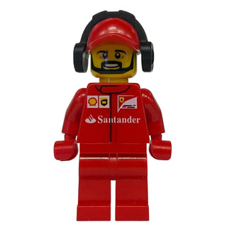 Scuderia Ferrari Team Crew Member - Beard, sc016 - LEGO® Speed Champions Minifigure LEGO®