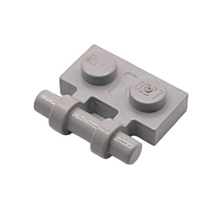 Plate, Modified 1x2 with Bar Handle on Side - Free Ends, Part# 2540 Part LEGO® Light Gray