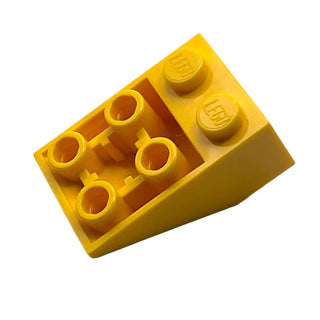 Slope, Inverted 33 3x2 with Flat Bottom Pin and Connections Between Studs, Part# 3747b Part LEGO® Yellow 1 Part
