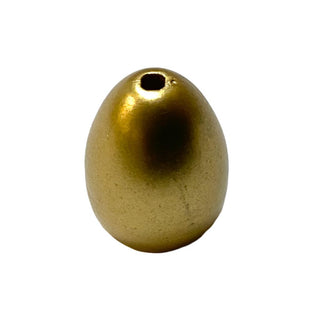 Food and Drink, Egg with Small Pin Hole, Part# 24946 Part LEGO® Metallic Gold