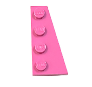 Wedge, Plate 4 x 2 Right, Part# 41769 Part LEGO® Dark Pink  