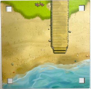 Paper Playmat Friends Heartlake City, Double-Sided, Road End with Parking Lot / Beach with Boardwalk, Part# 6199600