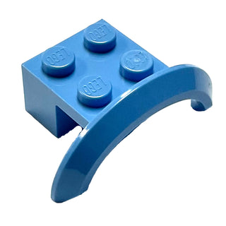 Vehicle, Mudguard 4 x 2 1/2 x 1 with Arch Round, Part# 98282 Part LEGO® Medium Blue