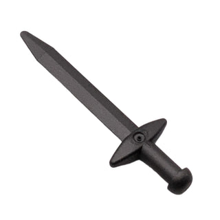 Minifigure, Weapon Sword, Greatsword Pointed with Thick Crossguard, Part# 18031 Part LEGO® Pearl Dark Gray