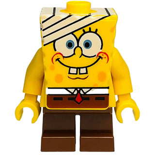 SpongeBob - Bandage on Head, bob016 - LEGO® SpongeBob Minifigure