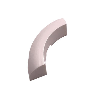 Brick, Round Corner 3x3 without Studs, Part# 65617 Part LEGO® White