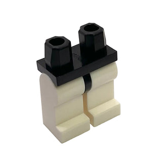 Minifigure Hips and White Legs, Part# 970c01 Part LEGO® Black
