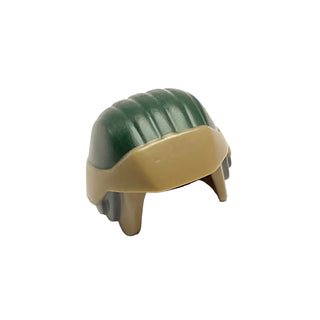 Minifigure, Headgear Helmet SW Rebel Trooper with Dark Green Top and Yellow Insignia Pattern, Part# 27135pb01 Part LEGO®