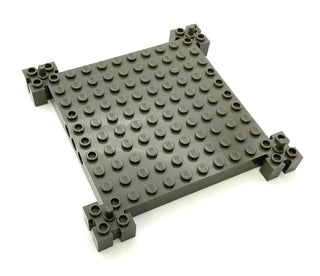 Brick Modified 12x12 Base, Part# 30645 Part LEGO® Dark Gray  