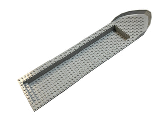 Boat, Hull Unitary 51 x 12 x 6, Top, Part# 54101 Part LEGO® Light Bluish Gray Very Good